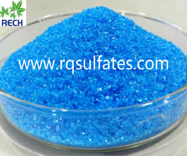 Copper Sulphate Pentahydrate 98 20 80mesh Feed Grade Rech Chemical